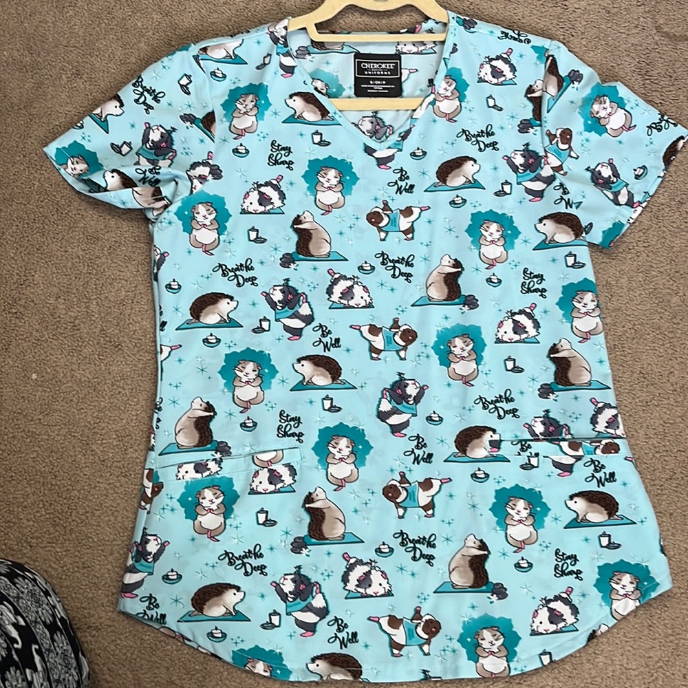 Yoga pets Scrub Top